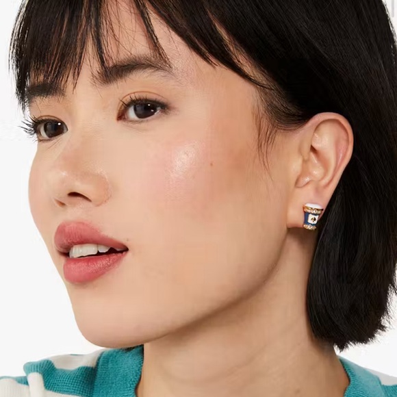 Kate Spade Coffee Break Asymmetrical Stud earrings - Picture 3 of 6